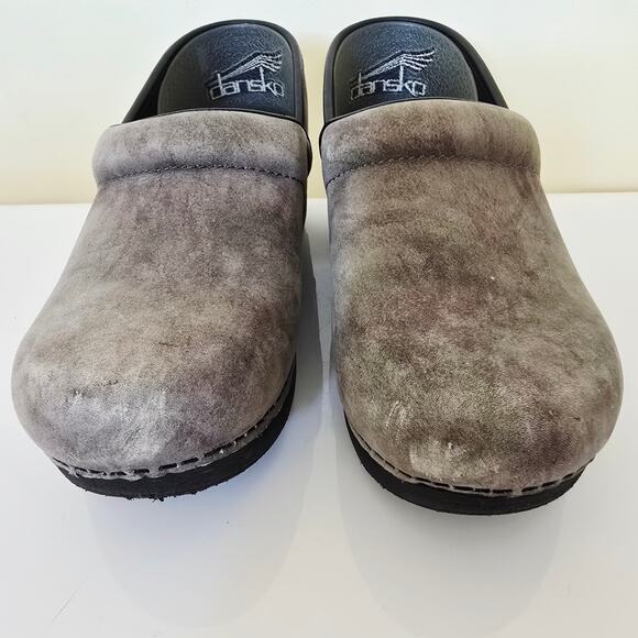 Dansko XP 2.0 Slate Marbled Nubuck Leather Clog Purple Gray Size EU 38 US 7.5 8 - Picture 5 of 9